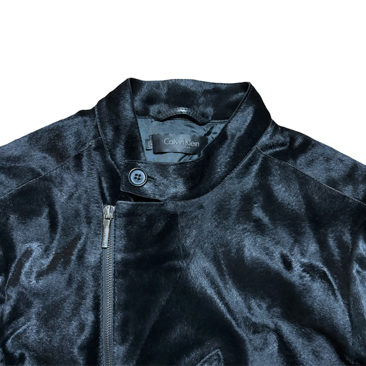 Calvin Klein 2000s Runway Horse Hair Jacket