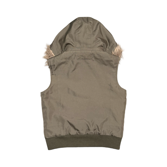 Vintage Army Fur Vest