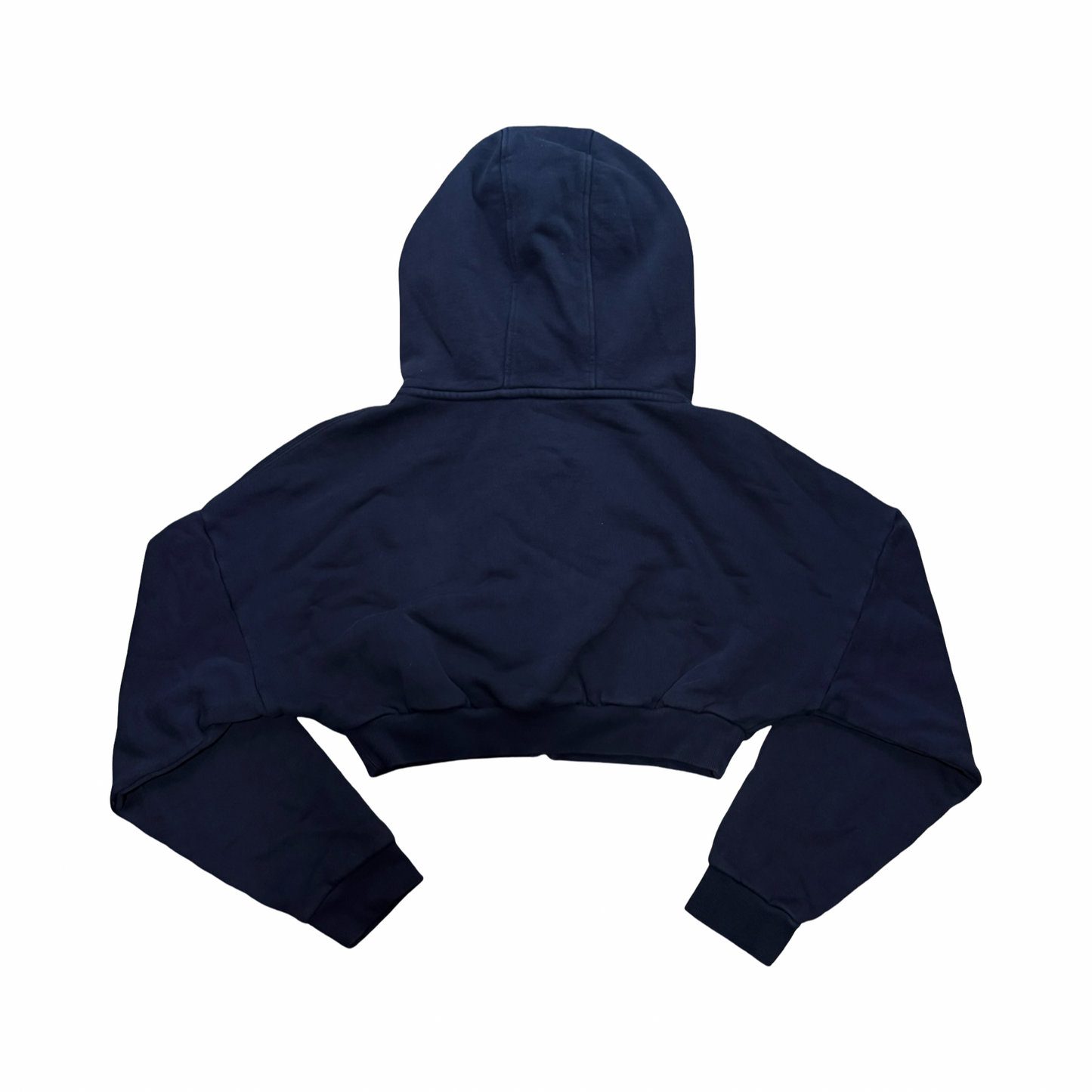 Entire Studios Cropped Navy Zip Hoodie
