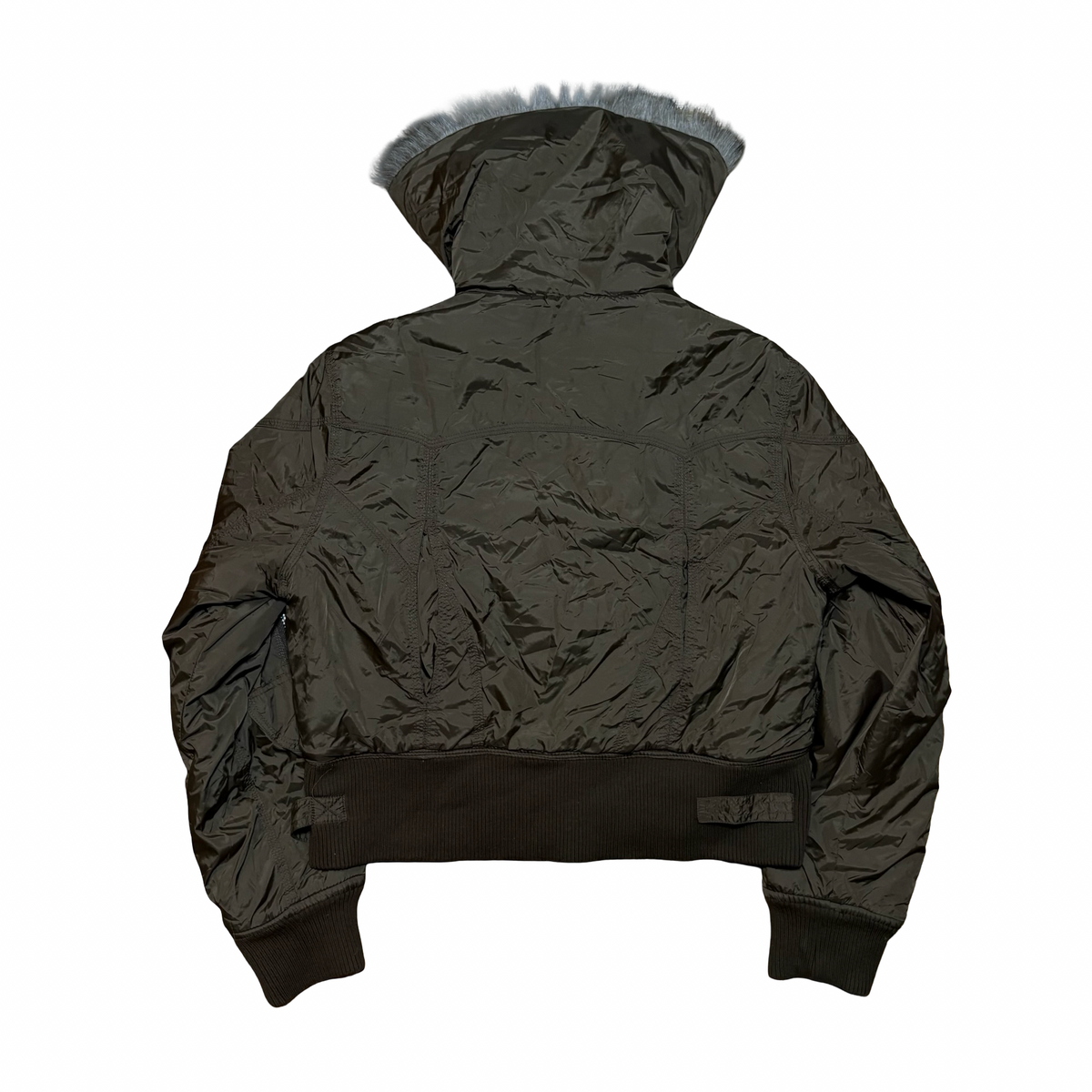 Vintage Fur Button Bomber