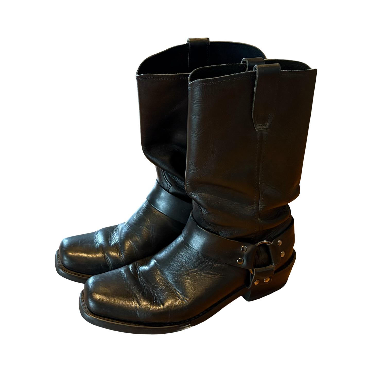 Grinders Leather Harness Boots