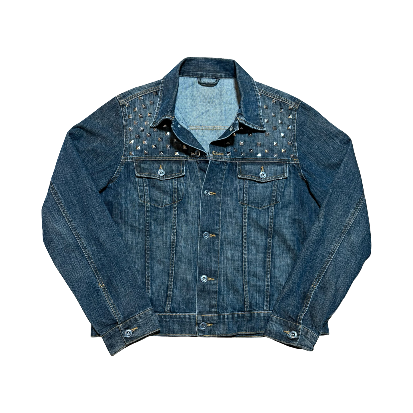 Vintage Studded Denim Jacket