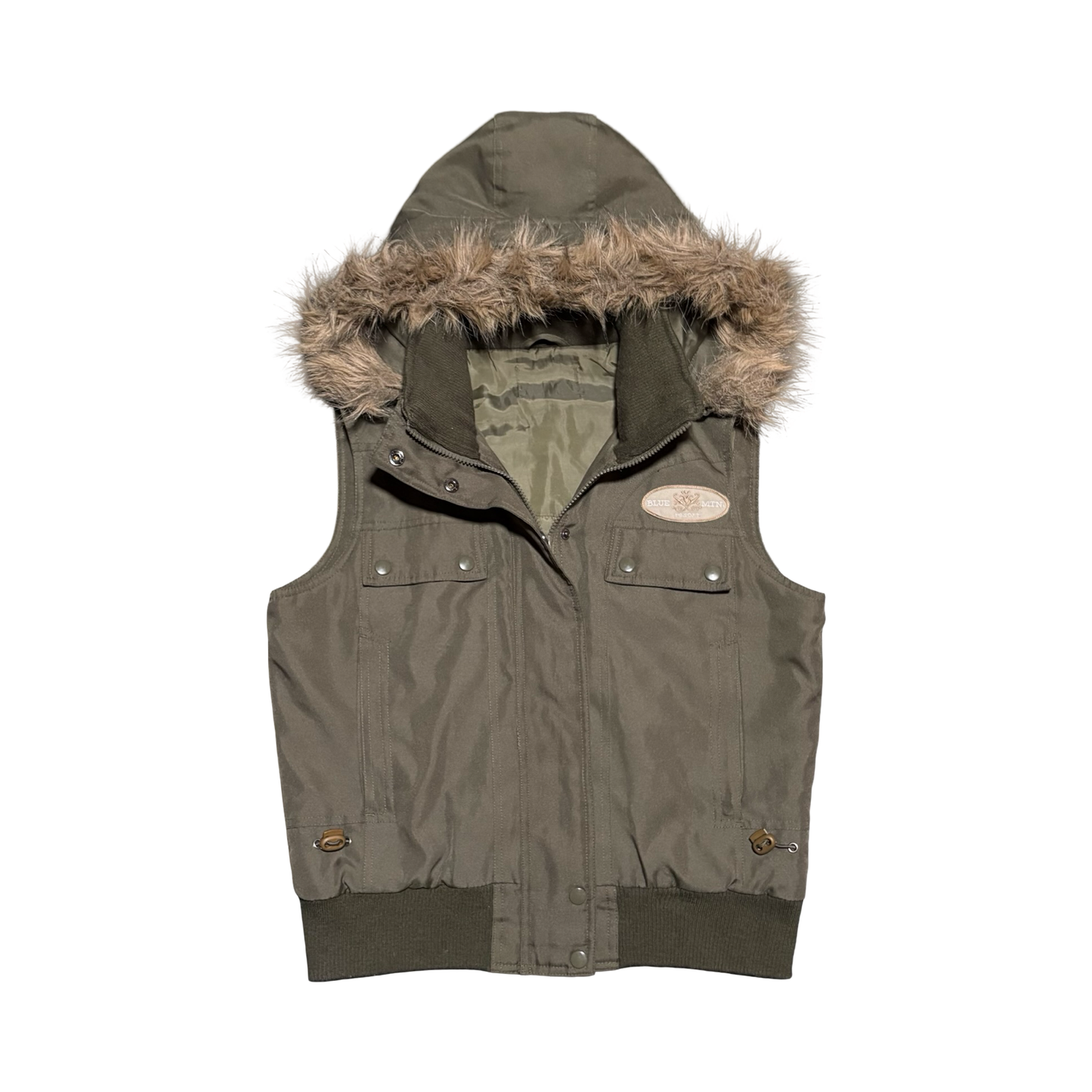 Vintage Army Fur Vest