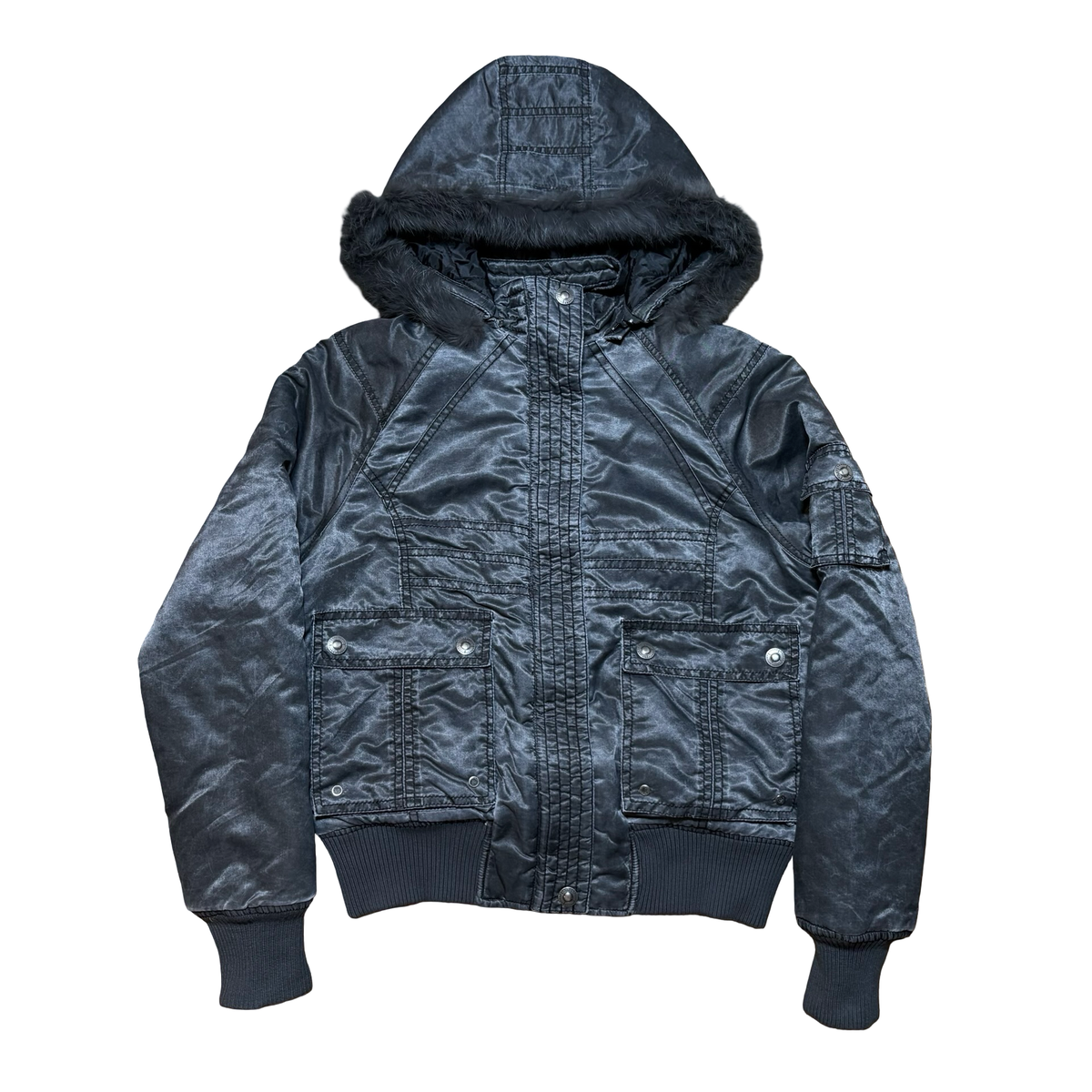 Nyera Detachable Fur / Hood Bomber Jacket