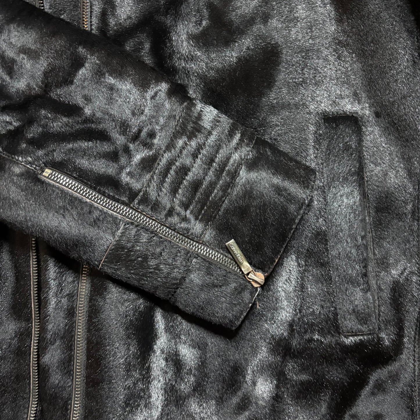 Calvin Klein 2000s Runway Horse Hair Jacket