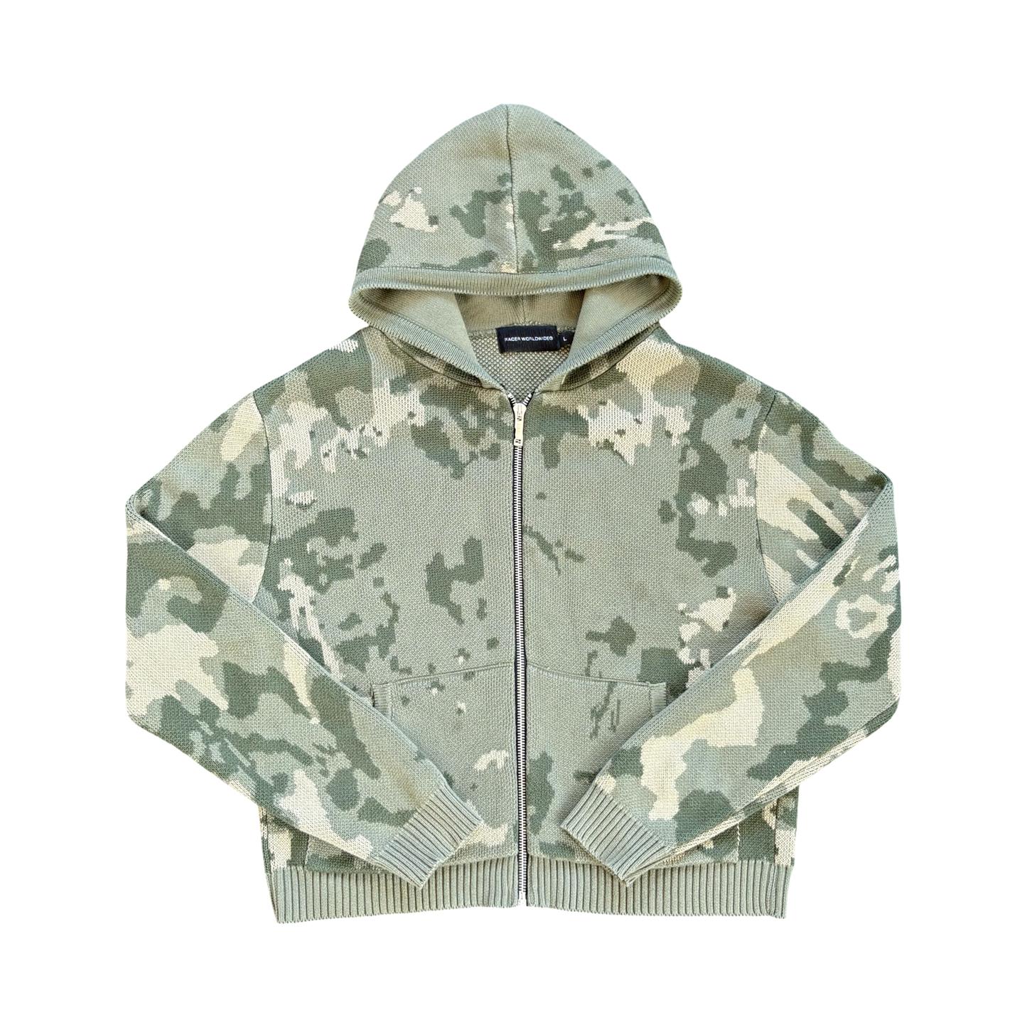 Racer Worldwide Knitted Camo Hoodie