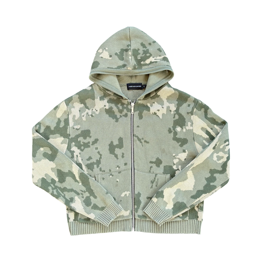 Racer Worldwide Knitted Camo Hoodie