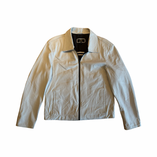 Vintage Loro Piana White Leather Jacket
