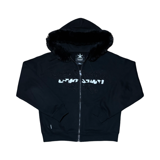 Reykjavík Roses X Unknown Fur Hoodie