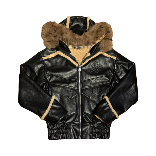 Coppermine Fur Leather Jacket