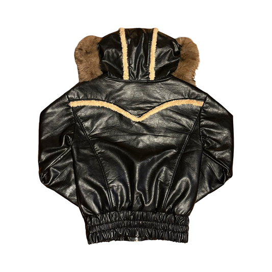 Coppermine Fur Leather Jacket
