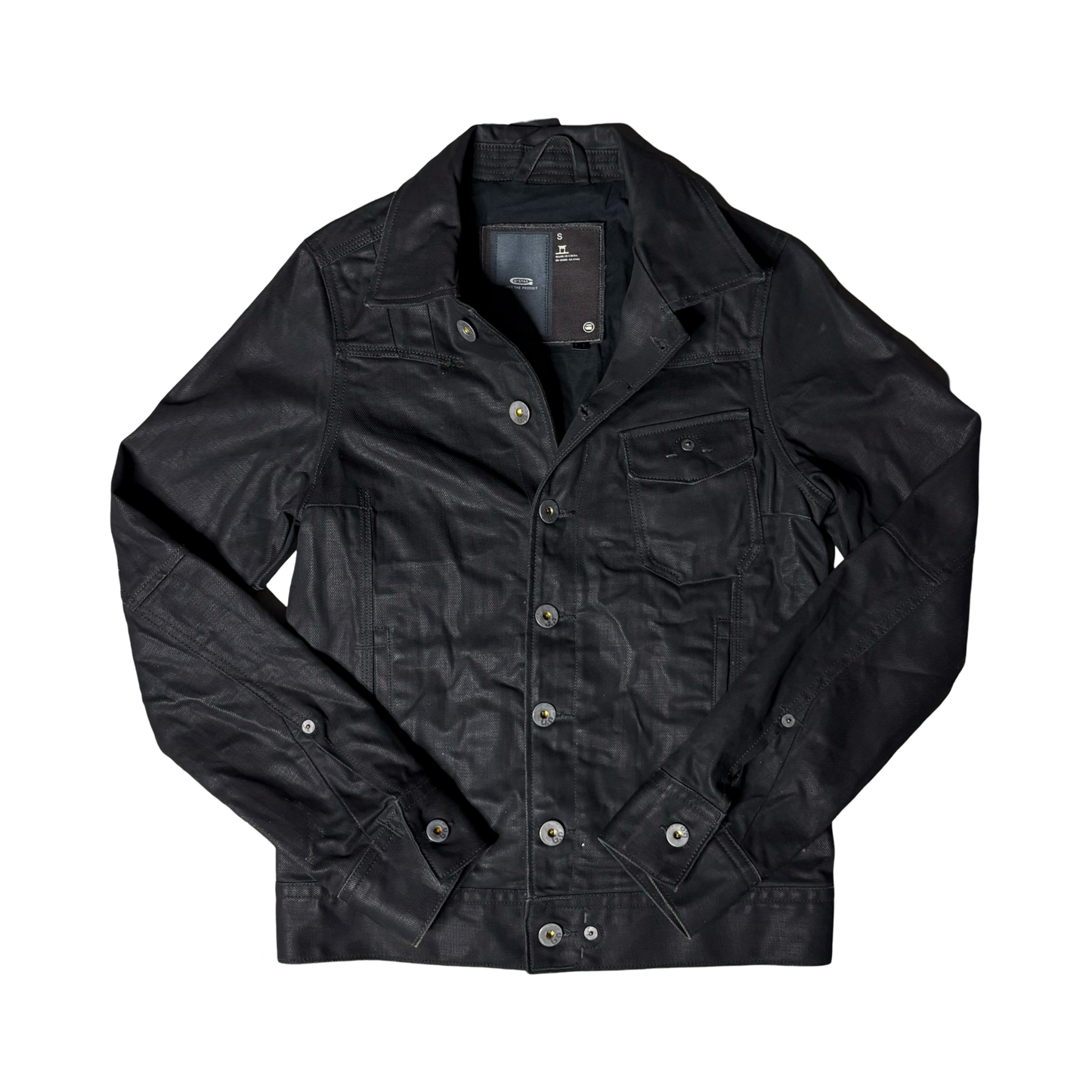 G Star Waxed Denim Jacket