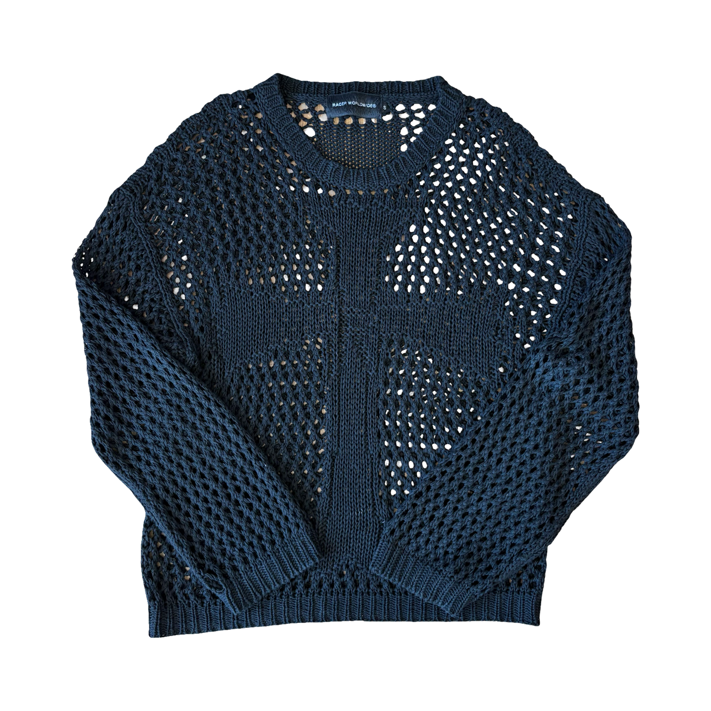 Racer Worldwide Knitted Cross Sweater
