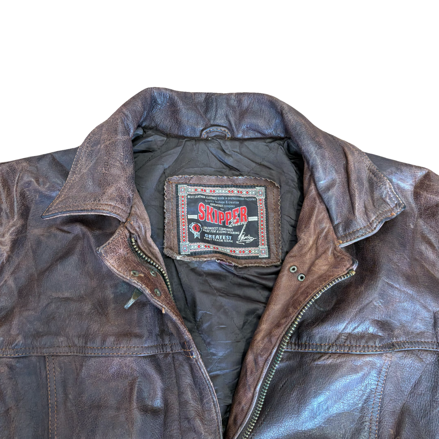 Skipper Leather Fireman Jacket